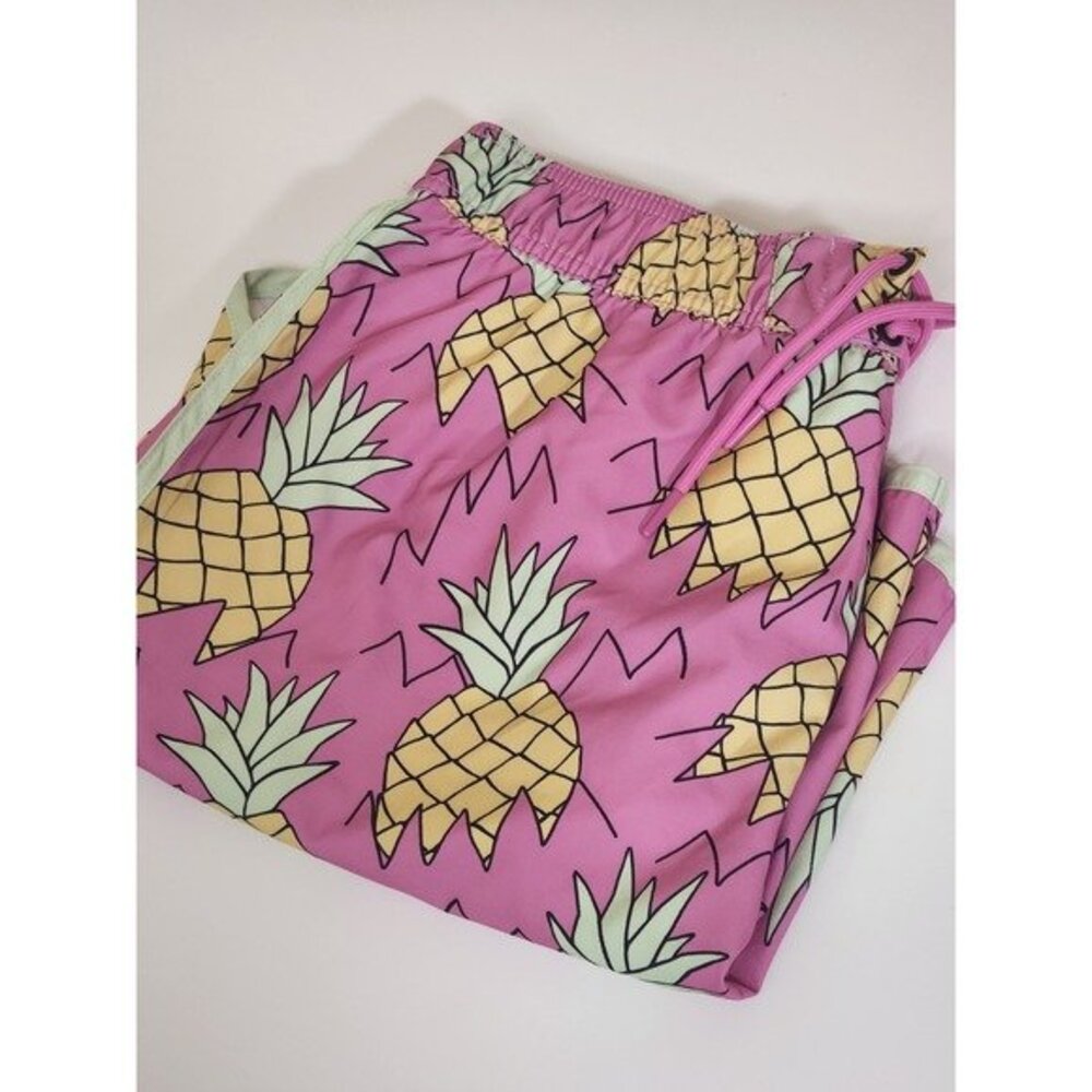 Sovereign Code Los Angeles Pink Pineapple Swim Trunks Mens Size XL